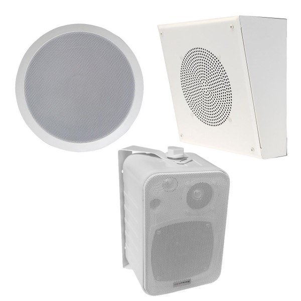 ceiling and surface mount paging speakers